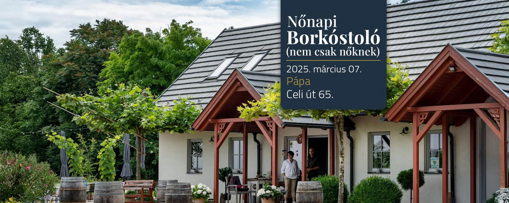 Nőnapi borkóstoló (nemcsak nőknek) a Cseri Pincészettel
