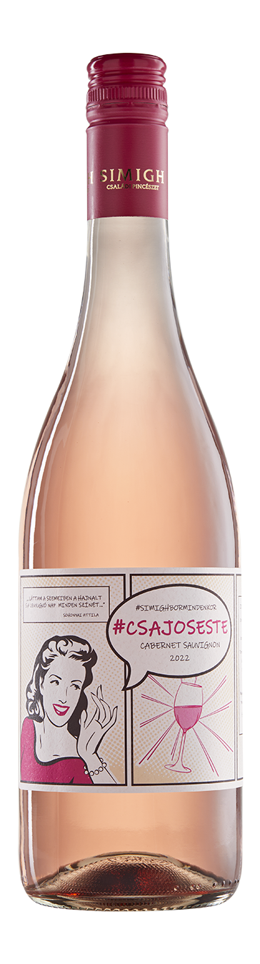 Tolnai Cabernet Sauvignon Rosé szén-dioxid hozzáadásával készült gyöngyözőbor Vegan, Bor - Simigh Családi Pincészet