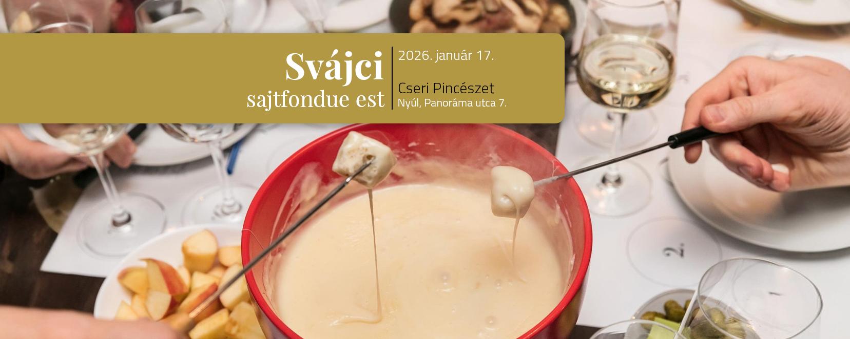 Svájci sajtfondue est 