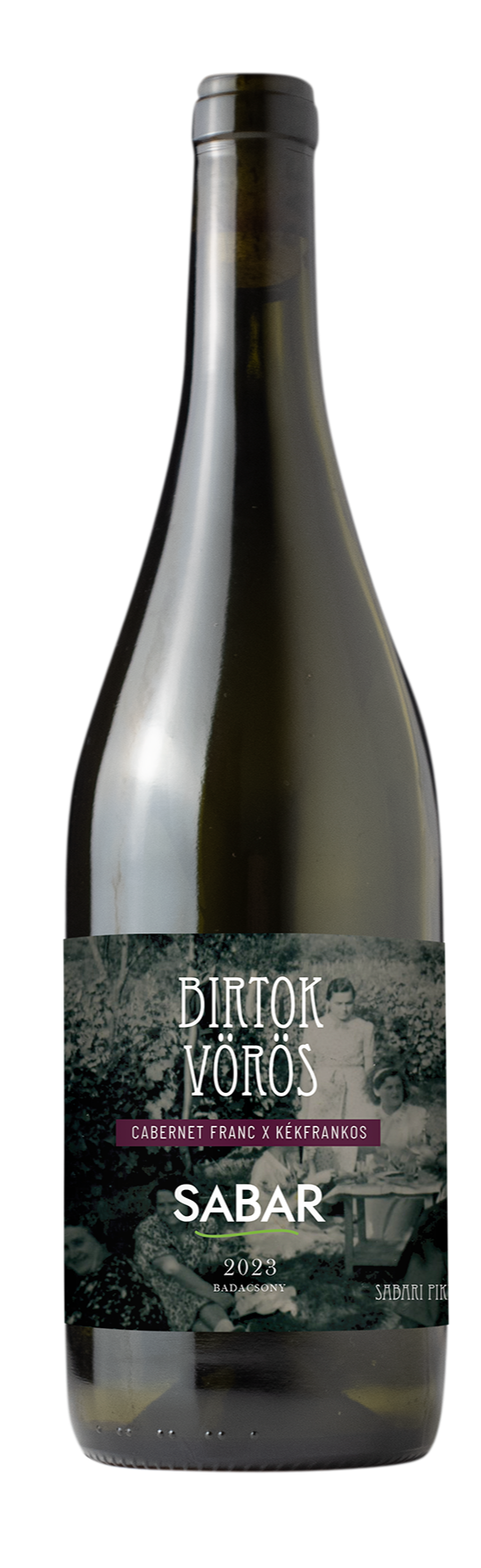 Sabar badacsonyi birtok vörös (cabernet franc-kékfrankos), Bor - Sabar Borház