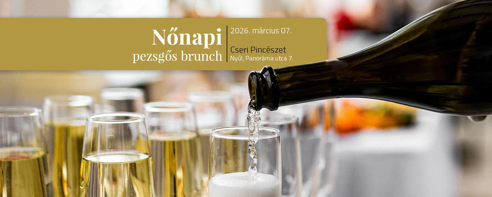 Nőnapi pezsgős brunch