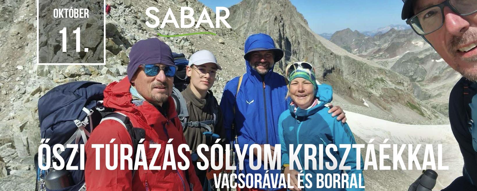 Őszi túrázás Sólyom Krisztáékkal - vacsorával és borral