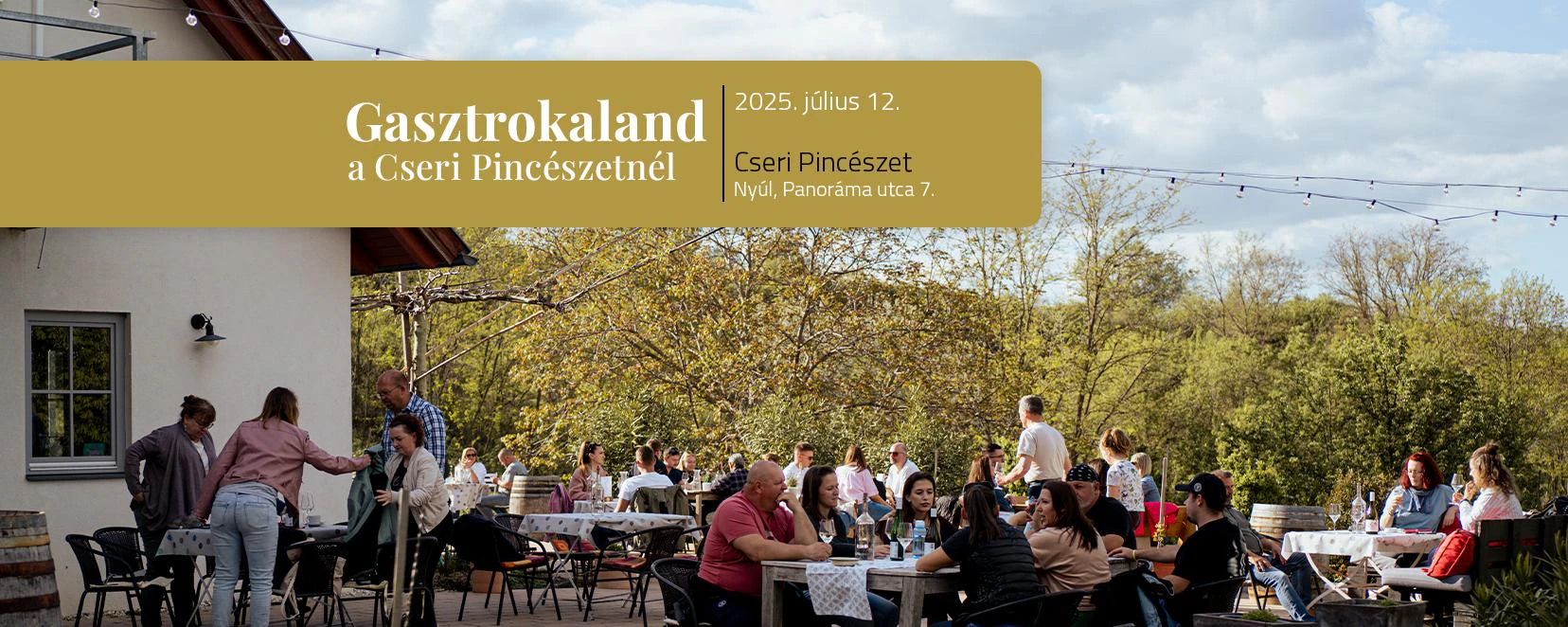 SOLD OUT | Gasztrokaland a Cseri Pincészetnél | 4 fogás, 5 bor, egy felejthetetlen este 