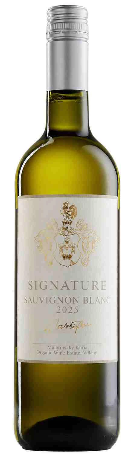 Signature Sauvignon Blanc bio/vegan, Bor - Malatinszky Kúria Organic Wine Estate