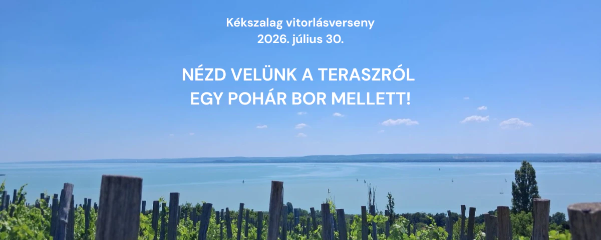 Kékszalag vitorlásverseny az Edvi Illés teraszról