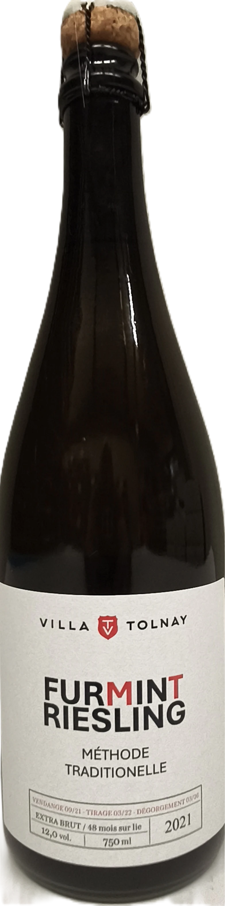 2021 BADACSONYI FURMINT - RAJNAI RIZLING METHODE TRADICIONELLE OEM PEZSGŐ, Pezsgő - Villa Tolnay Borház
