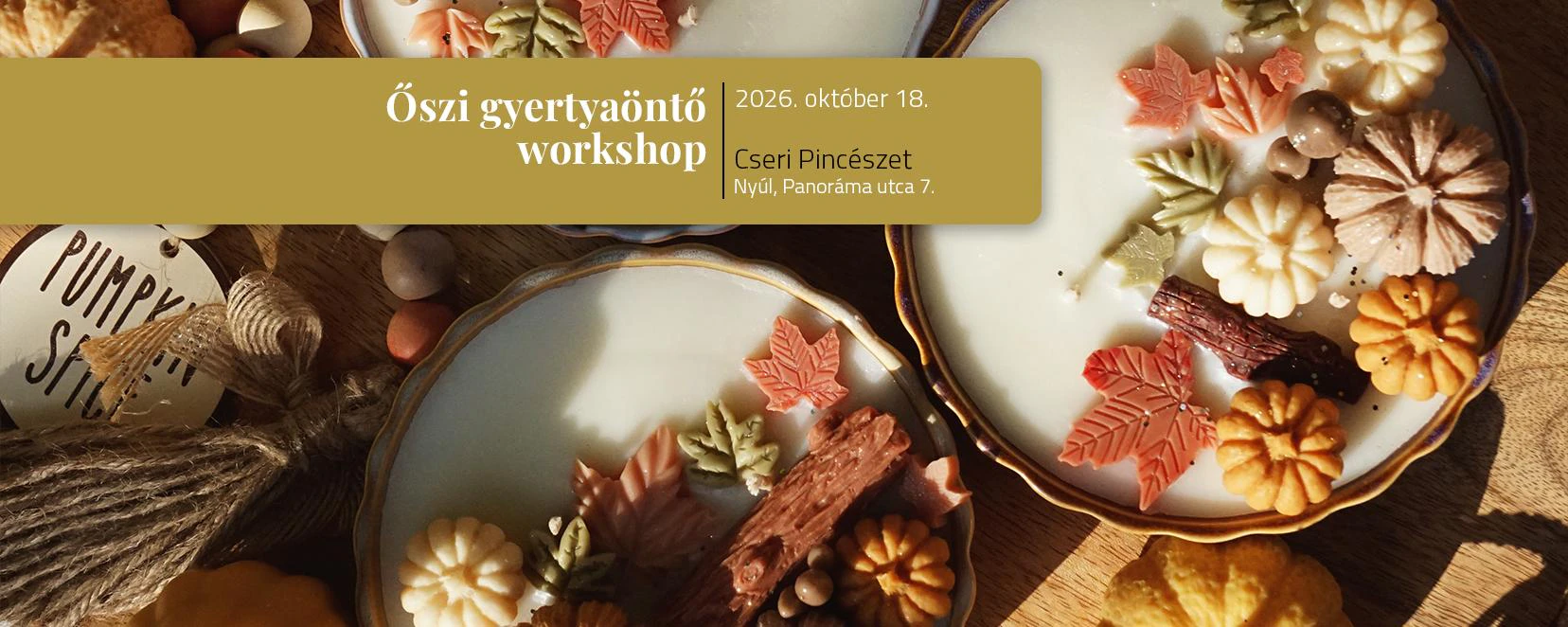 Őszi gyertyaöntő workshop