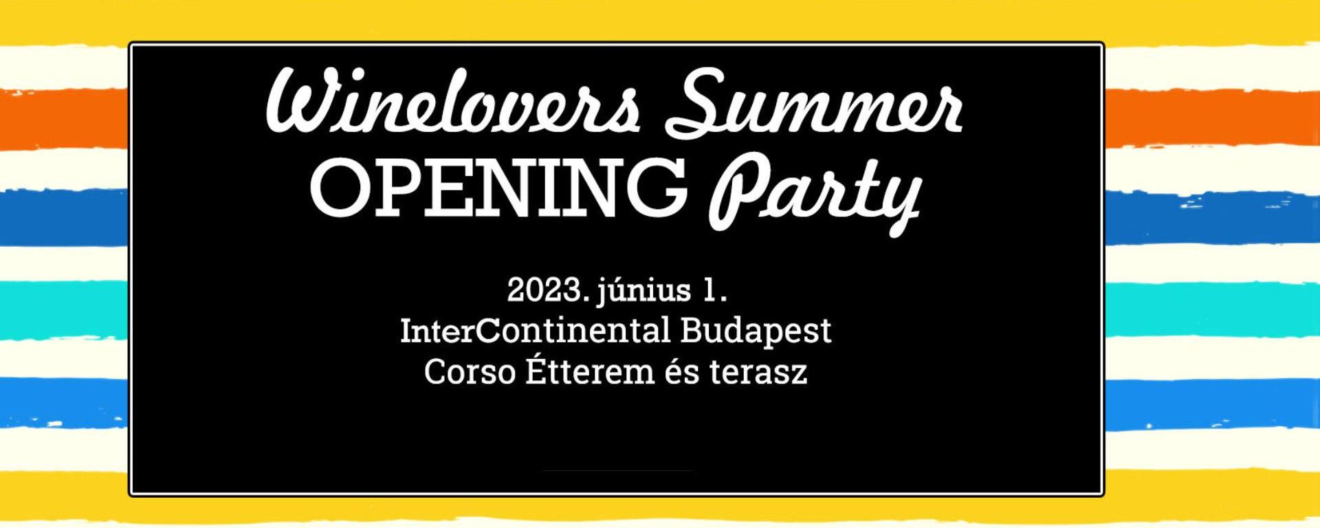 Winelovers Summer OPENING Party