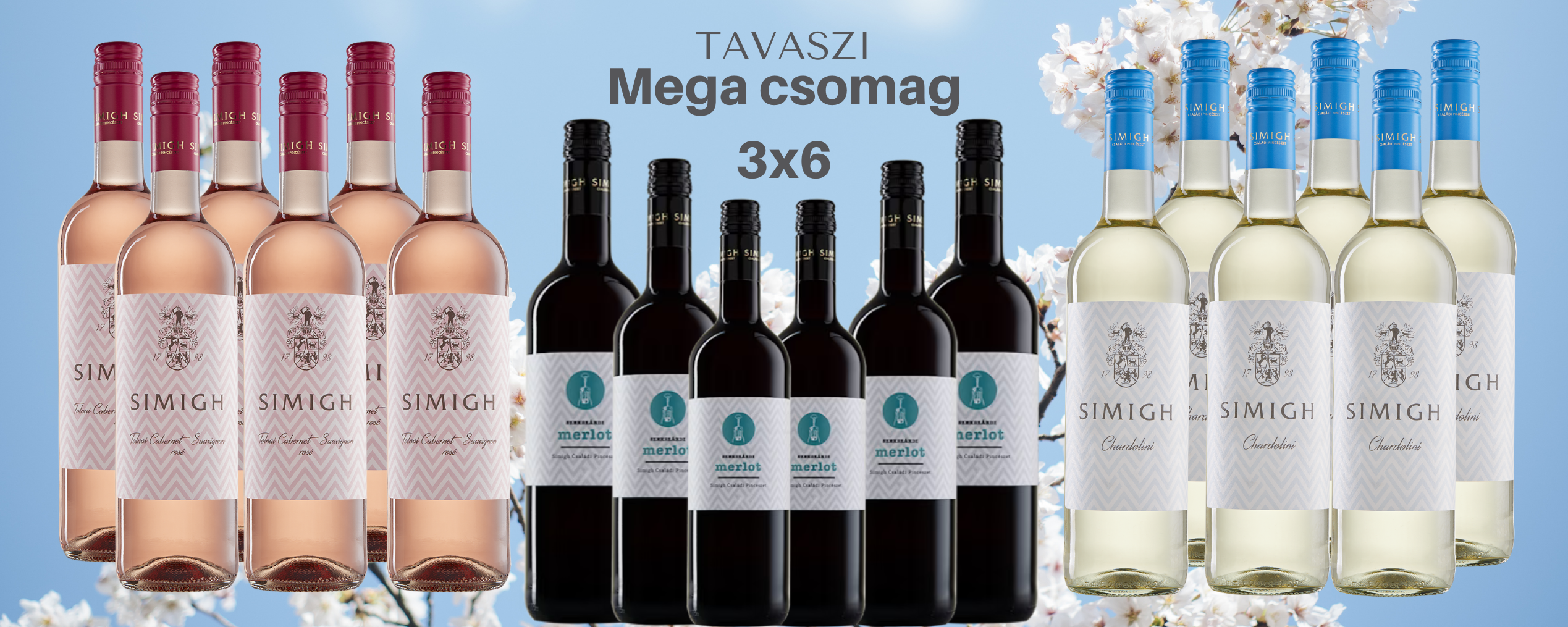 Tavaszi 3x6-os pack - Simigh Családi Pincészet