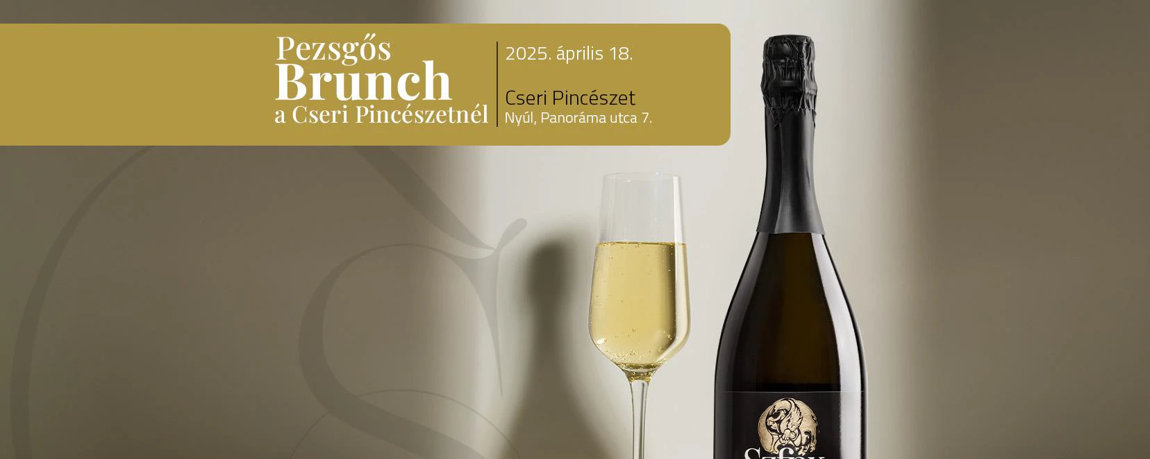 Pezsgős brunch a Cseri Pincészetnél!