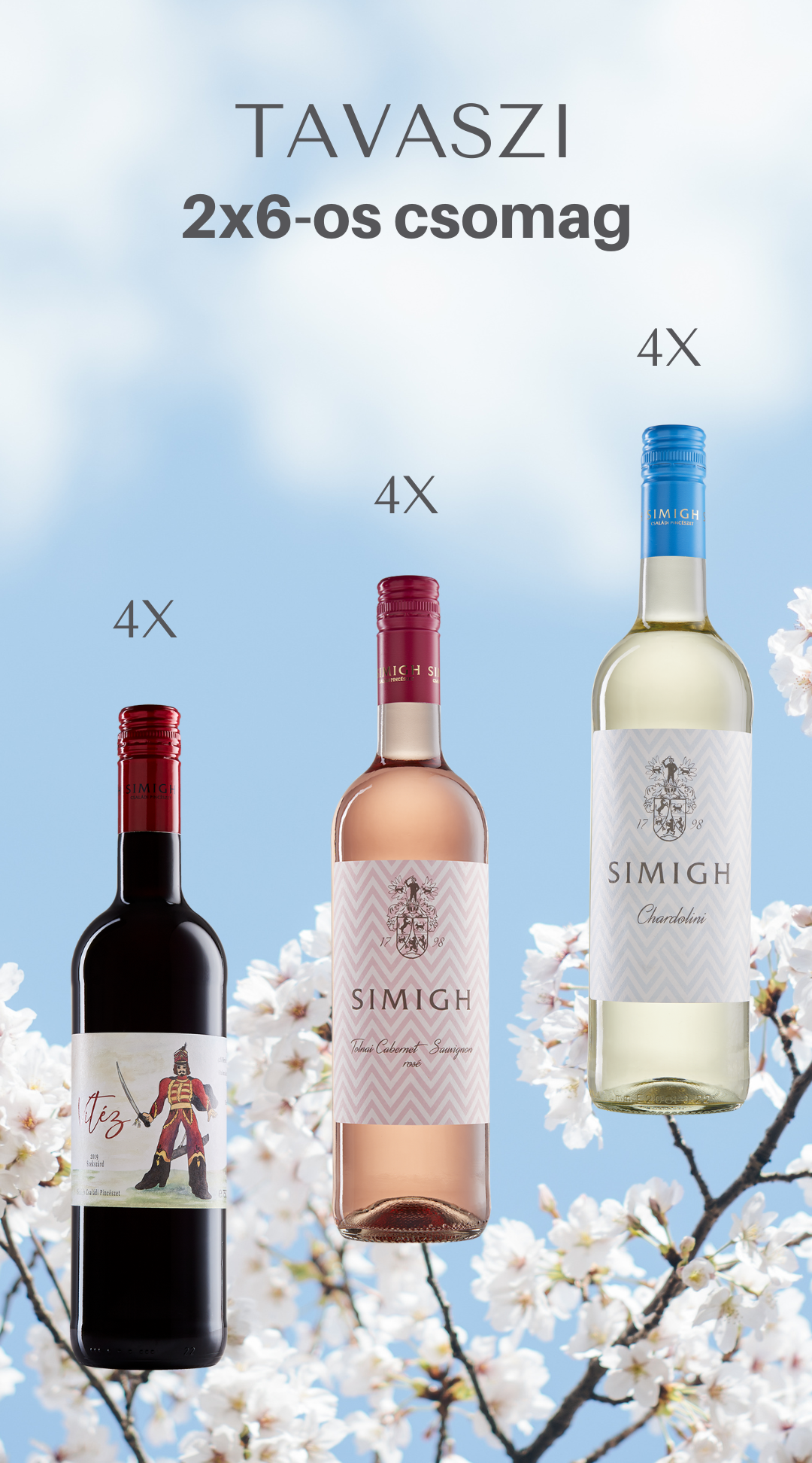 Tavaszi 2x6-os csomag - Simigh Családi Pincészet